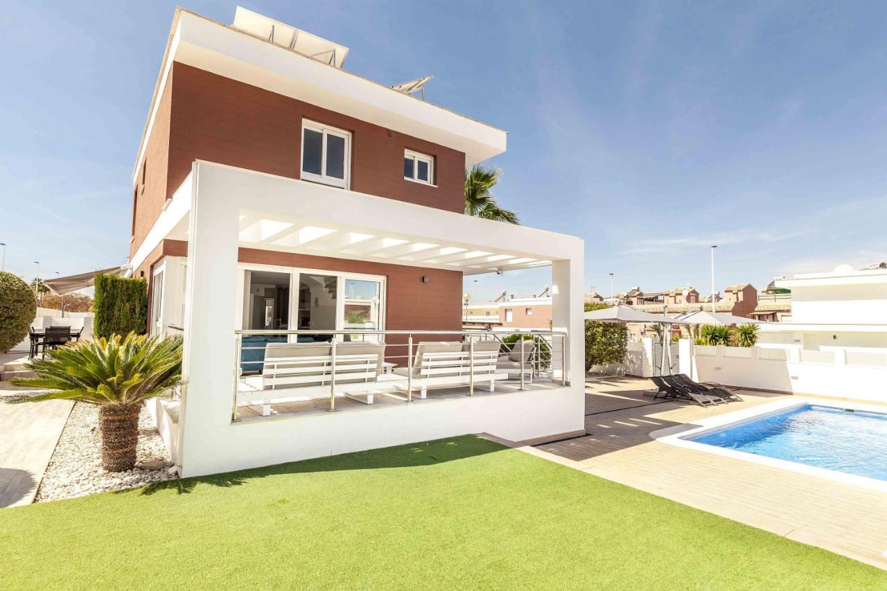 Casa Bos Orange Wellness Luxury Entire Villa Jacuzzi & Pool Gran Alacant Near Beach Puerto Marino Buitenkant foto