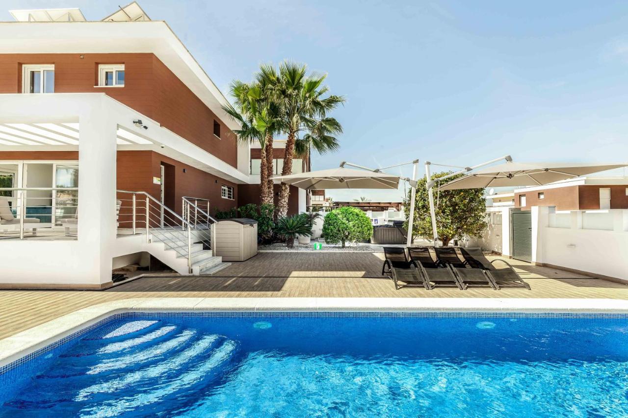 Casa Bos Orange Wellness Luxury Entire Villa Jacuzzi & Pool Gran Alacant Near Beach Puerto Marino Buitenkant foto